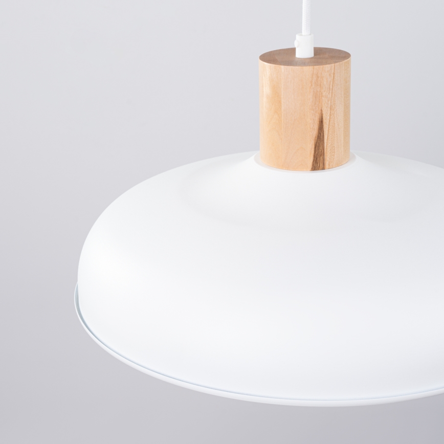 Luster na sajli INDY 1xE27/15W/230V pr. 38 cm bijela