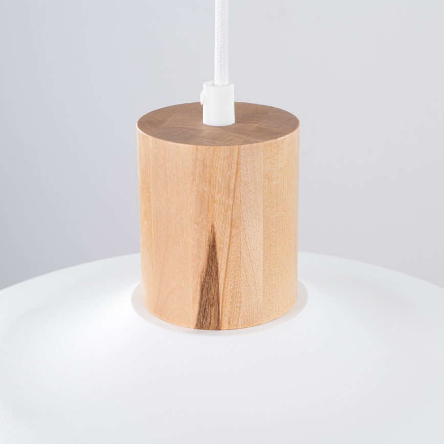 Luster na sajli INDY 1xE27/15W/230V pr. 38 cm bijela