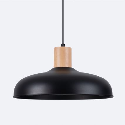 Luster na sajli INDY 1xE27/15W/230V pr. 38 cm crna