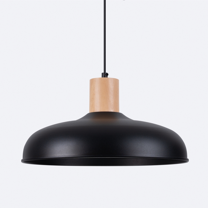 Luster na sajli INDY 1xE27/15W/230V pr. 38 cm crna