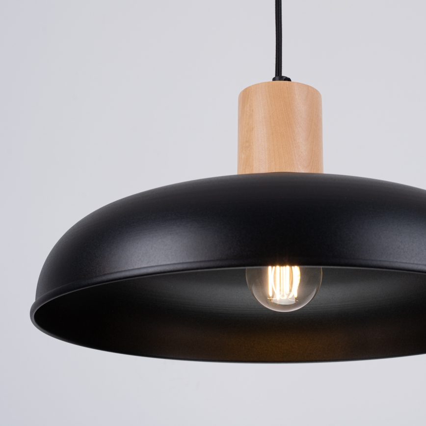 Luster na sajli INDY 1xE27/15W/230V pr. 38 cm crna