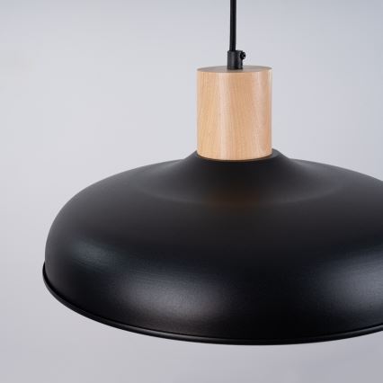 Luster na sajli INDY 1xE27/15W/230V pr. 38 cm crna