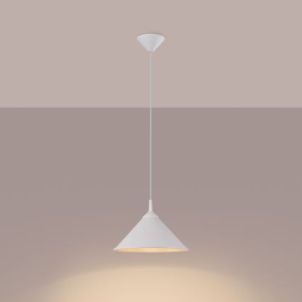 Luster na sajli ZUMA 1xE27/15W/230V pr. 30 cm bijela