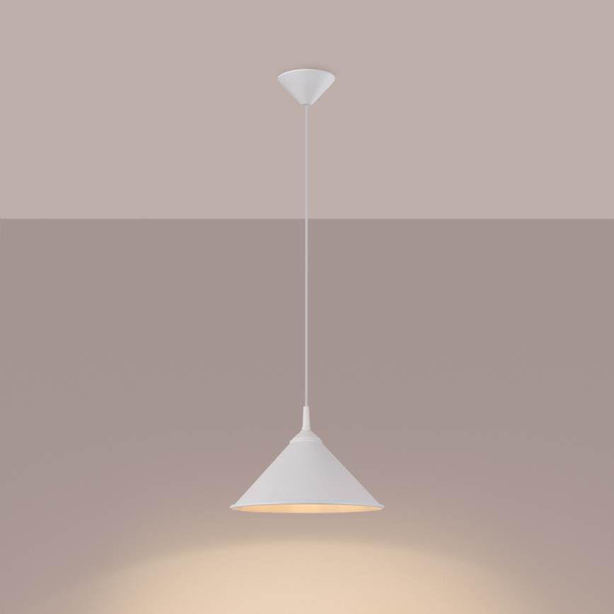 Luster na sajli ZUMA 1xE27/15W/230V pr. 30 cm bijela