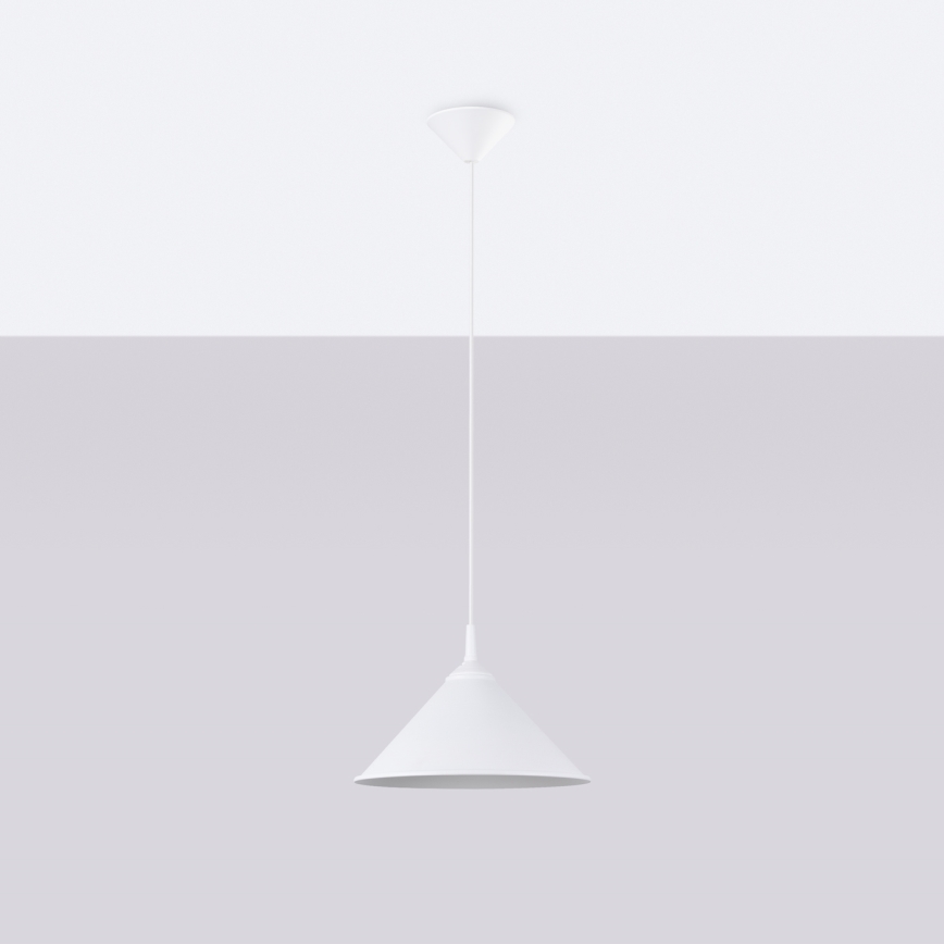Luster na sajli ZUMA 1xE27/15W/230V pr. 30 cm bijela
