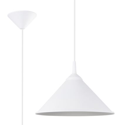 Luster na sajli ZUMA 1xE27/15W/230V pr. 30 cm bijela