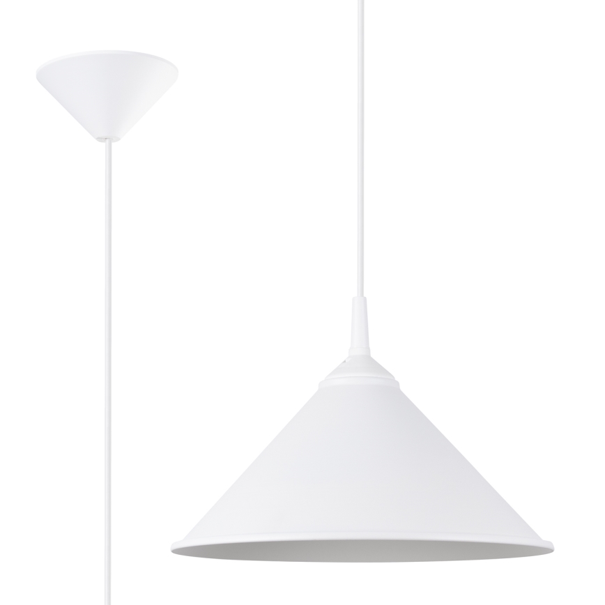 Luster na sajli ZUMA 1xE27/15W/230V pr. 30 cm bijela