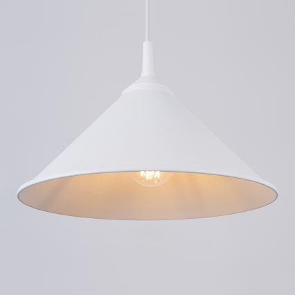 Luster na sajli ZUMA 1xE27/15W/230V pr. 30 cm bijela