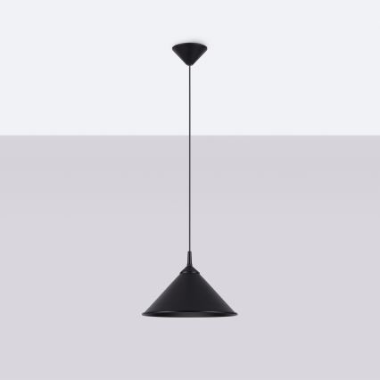 Luster na sajli ZUMA 1xE27/15W/230V pr. 30 cm crna