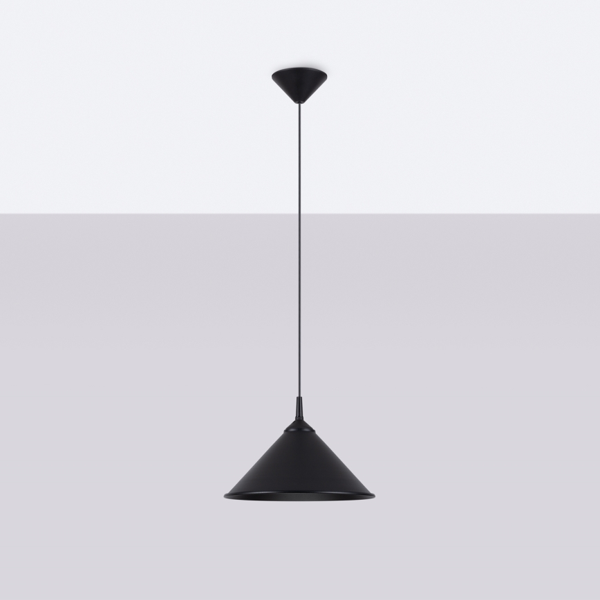 Luster na sajli ZUMA 1xE27/15W/230V pr. 30 cm crna