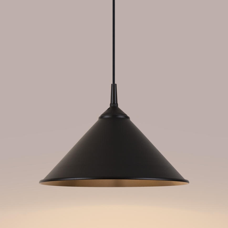 Luster na sajli ZUMA 1xE27/15W/230V pr. 30 cm crna