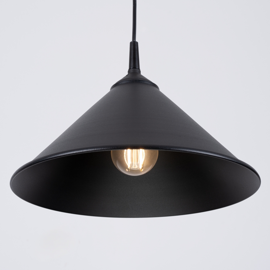 Luster na sajli ZUMA 1xE27/15W/230V pr. 30 cm crna