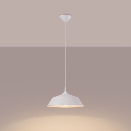 Luster na sajli FRIKA 1xE27/15W/230V pr. 34 cm bijela