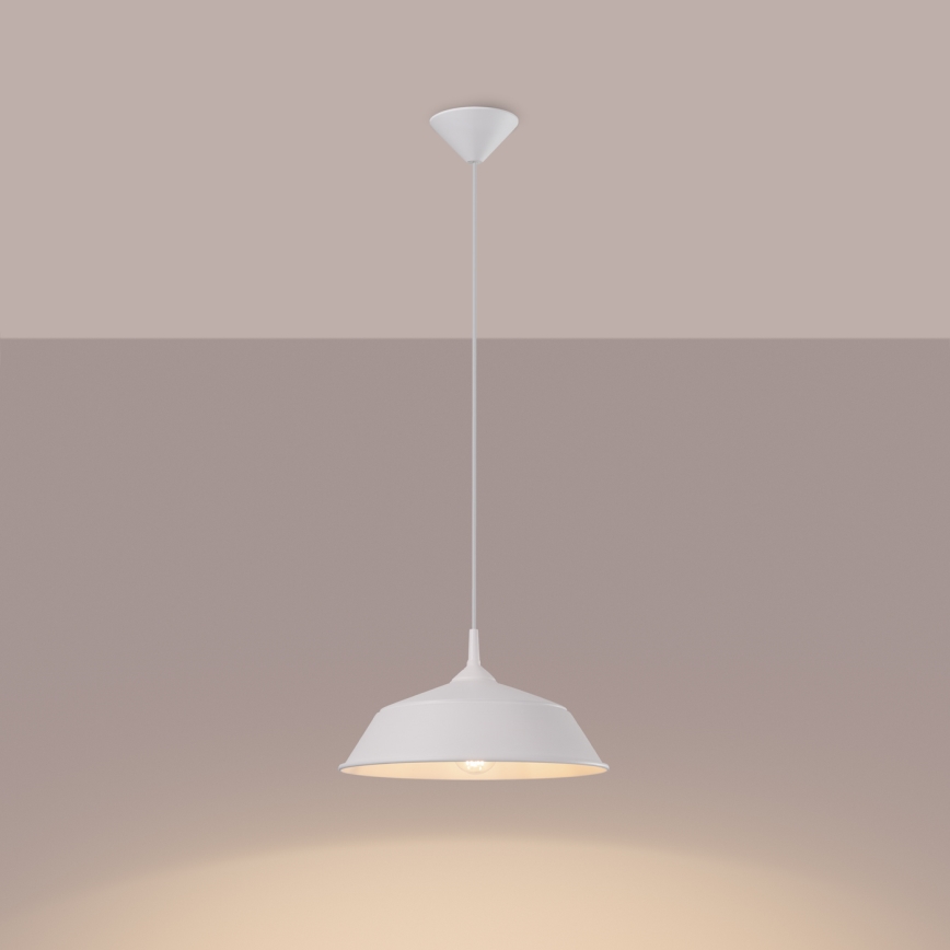 Luster na sajli FRIKA 1xE27/15W/230V pr. 34 cm bijela