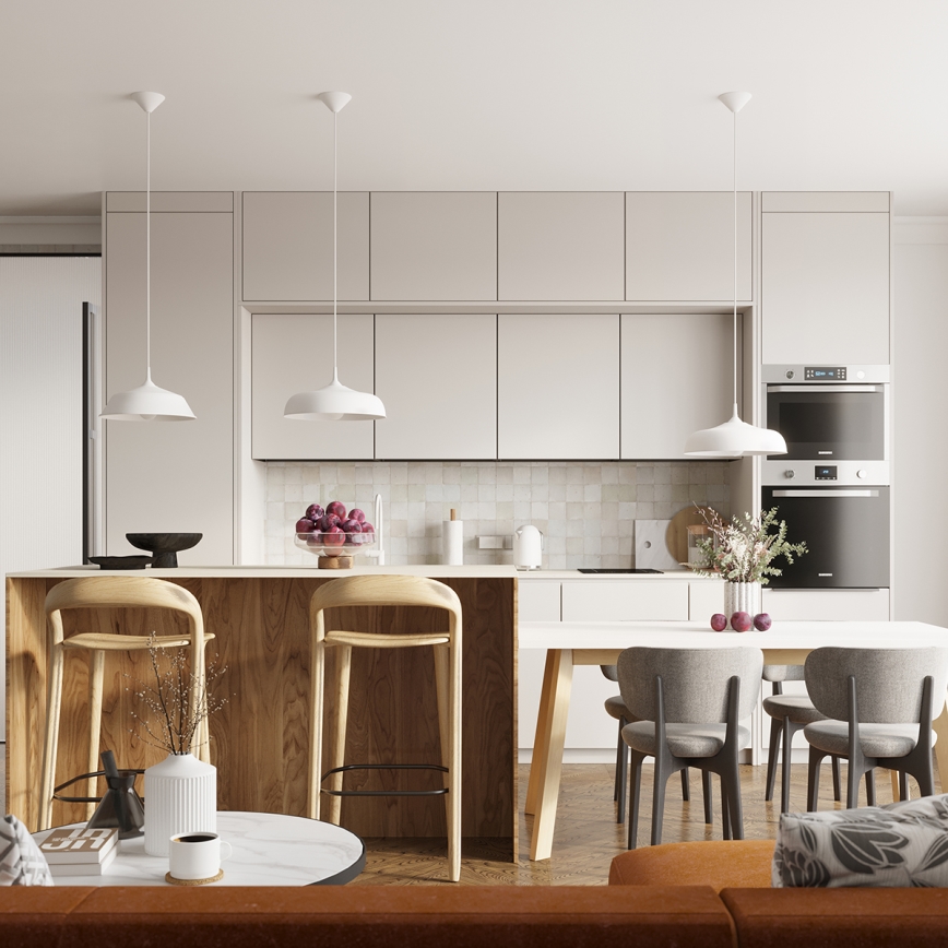 Luster na sajli FRIKA 1xE27/15W/230V pr. 34 cm bijela