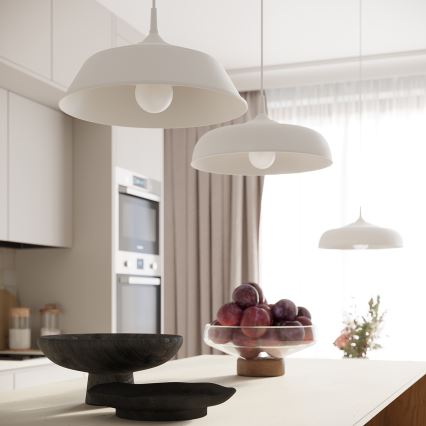 Luster na sajli FRIKA 1xE27/15W/230V pr. 34 cm bijela