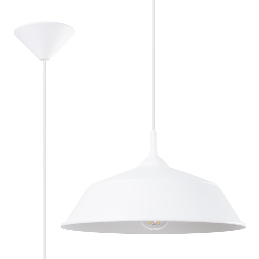Luster na sajli FRIKA 1xE27/15W/230V pr. 34 cm bijela