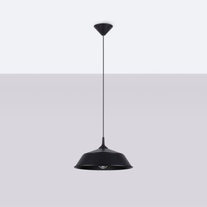 Luster na sajli FRIKA 1xE27/15W/230V pr. 34 cm crna