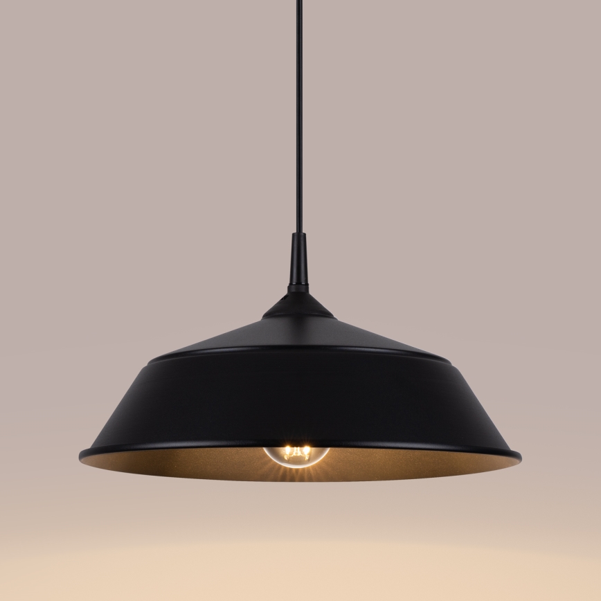 Luster na sajli FRIKA 1xE27/15W/230V pr. 34 cm crna