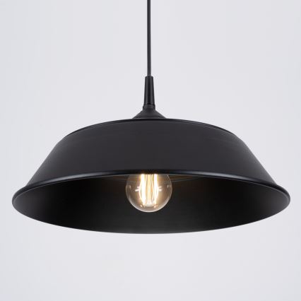 Luster na sajli FRIKA 1xE27/15W/230V pr. 34 cm crna