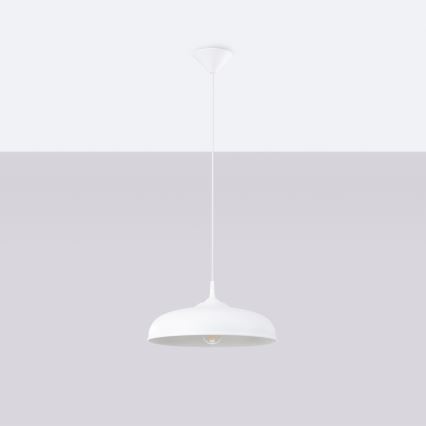 Luster na sajli GINA 1xE27/15W/230V pr. 38 cm bijela