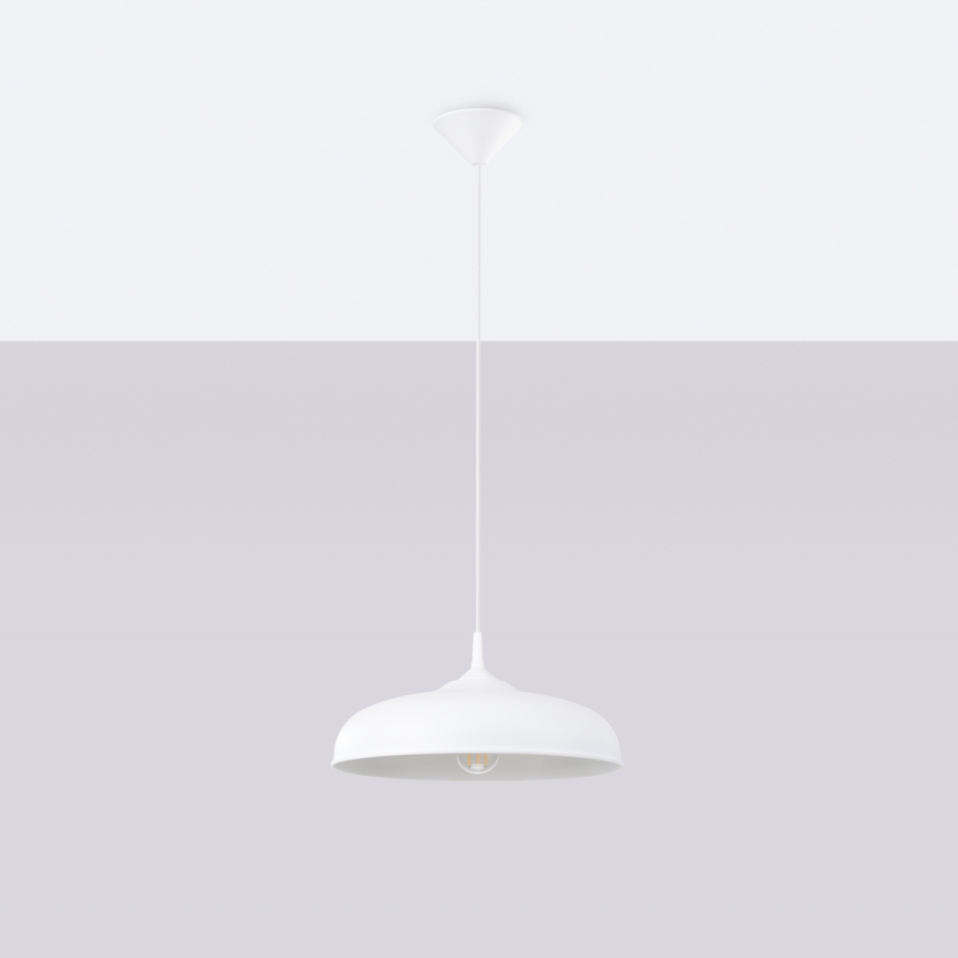 Luster na sajli GINA 1xE27/15W/230V pr. 38 cm bijela