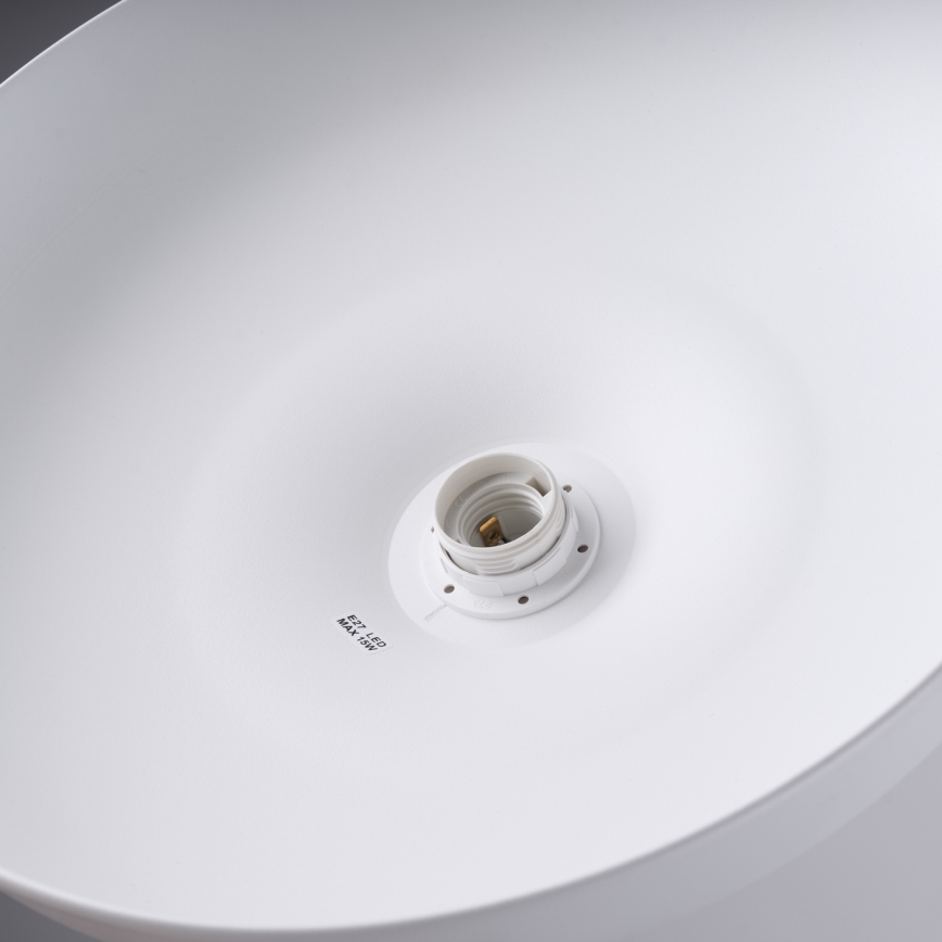 Luster na sajli GINA 1xE27/15W/230V pr. 38 cm bijela