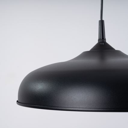 Luster na sajli GINA 1xE27/15W/230V pr. 38 cm crna