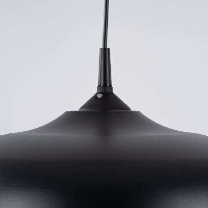 Luster na sajli GINA 1xE27/15W/230V pr. 38 cm crna