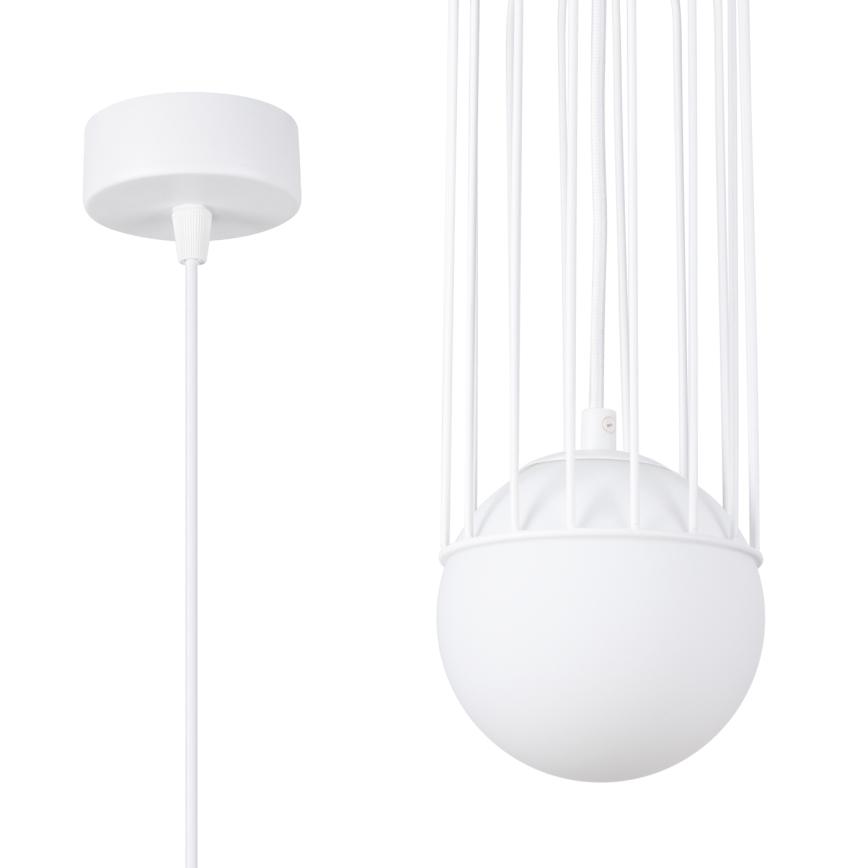 Luster na sajli BRINA 1xG9/8W/230V bijela
