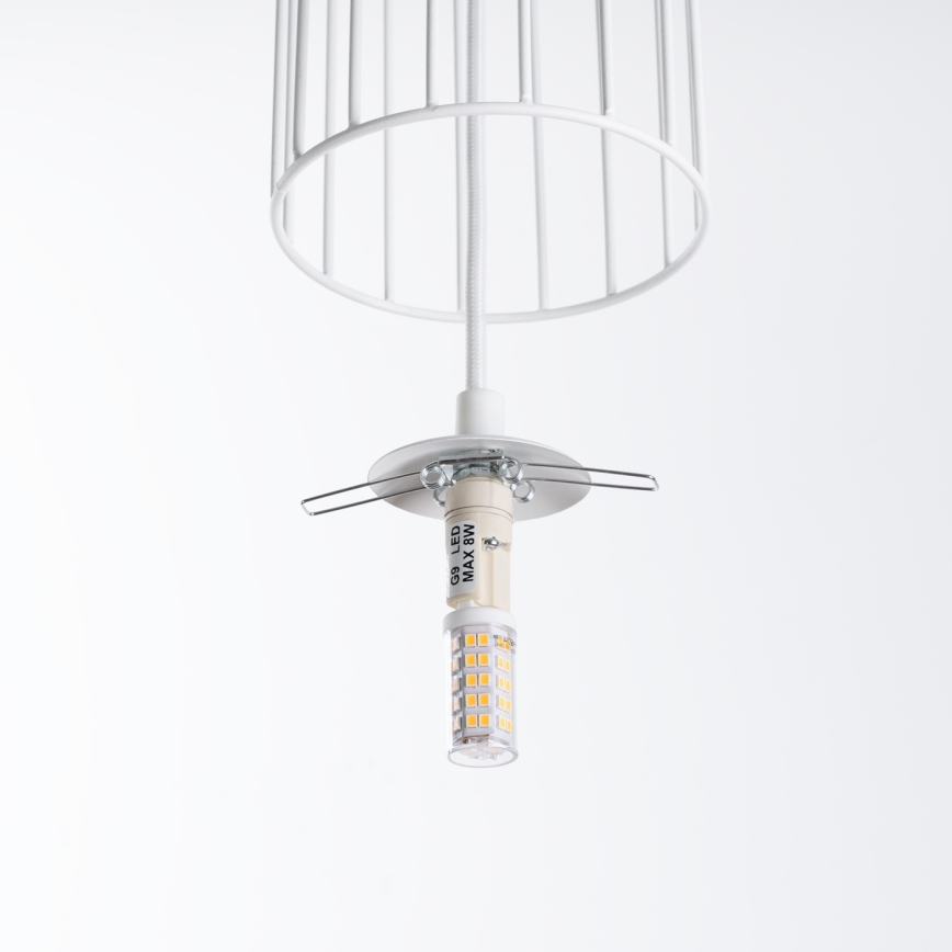 Luster na sajli BRINA 1xG9/8W/230V bijela