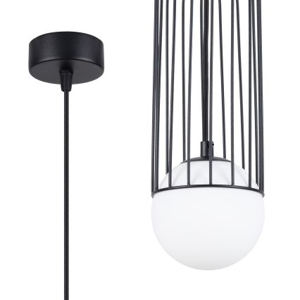 Luster na sajli BRINA 1xG9/8W/230V crna