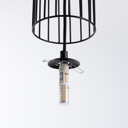 Luster na sajli BRINA 1xG9/8W/230V crna