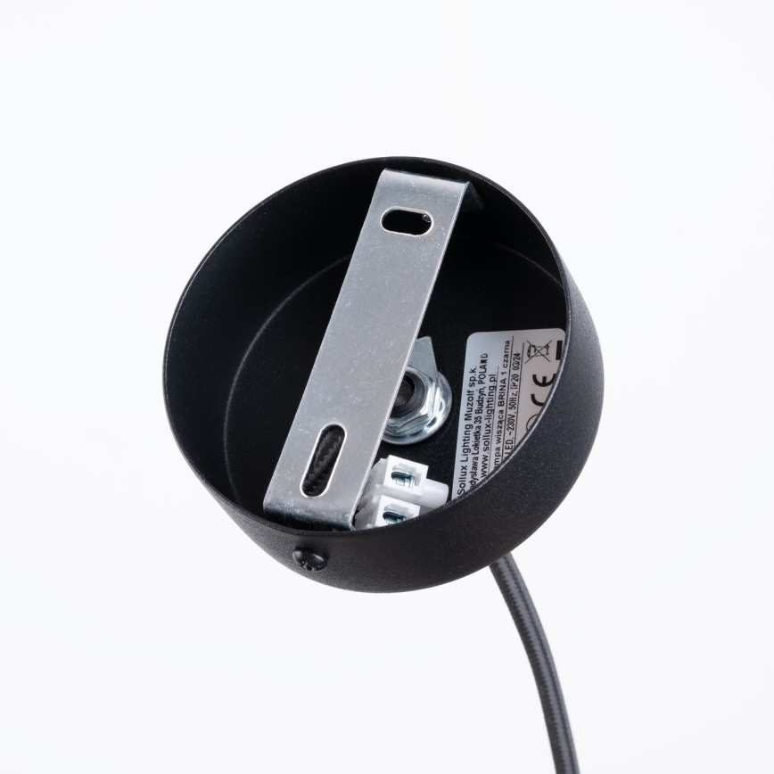 Luster na sajli BRINA 1xG9/8W/230V crna
