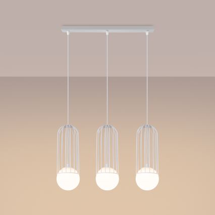Luster na sajli BRINA 3xG9/8W/230V bijela