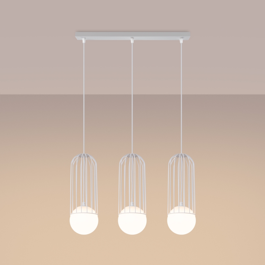 Luster na sajli BRINA 3xG9/8W/230V bijela
