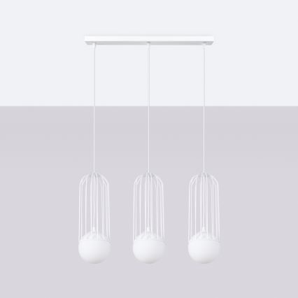 Luster na sajli BRINA 3xG9/8W/230V bijela