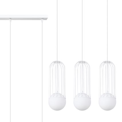 Luster na sajli BRINA 3xG9/8W/230V bijela