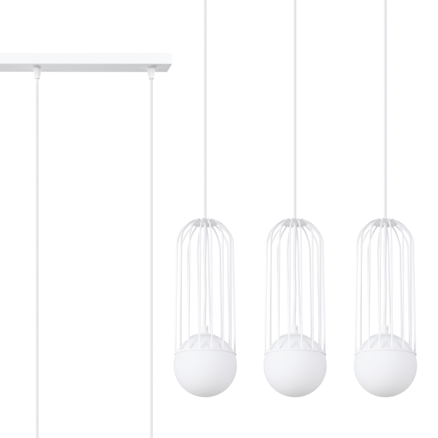 Luster na sajli BRINA 3xG9/8W/230V bijela