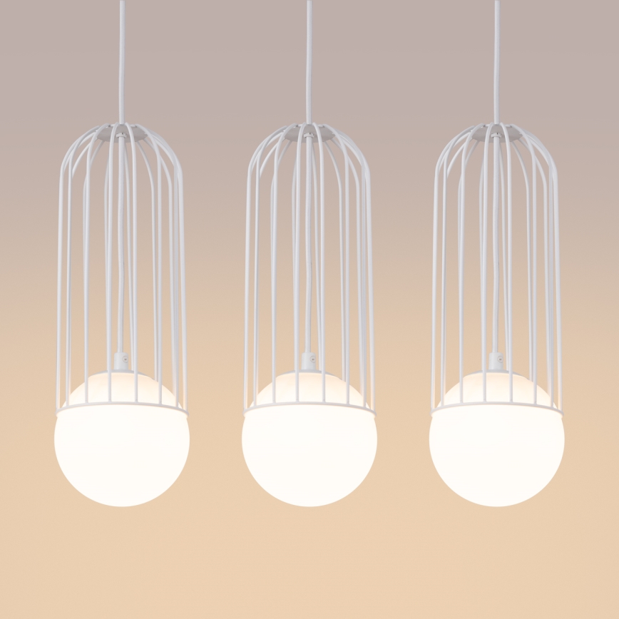 Luster na sajli BRINA 3xG9/8W/230V bijela