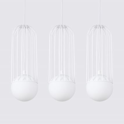Luster na sajli BRINA 3xG9/8W/230V bijela