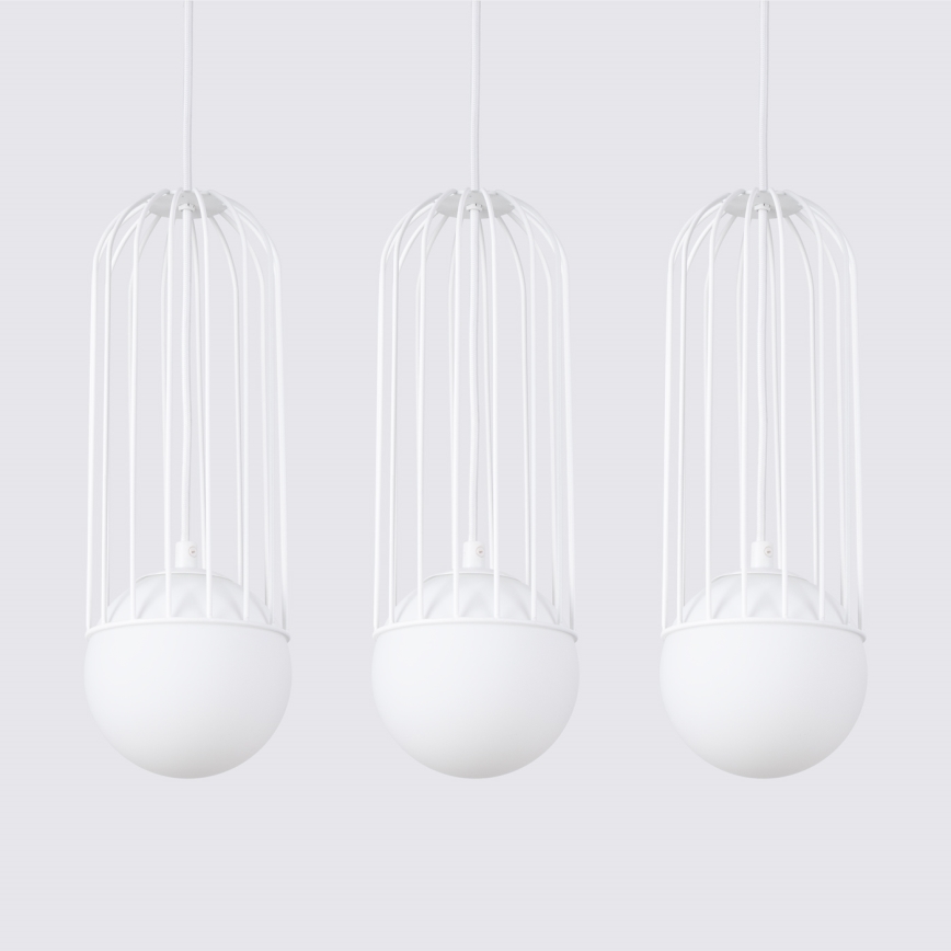 Luster na sajli BRINA 3xG9/8W/230V bijela