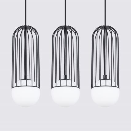 Luster na sajli BRINA 3xG9/8W/230V crna