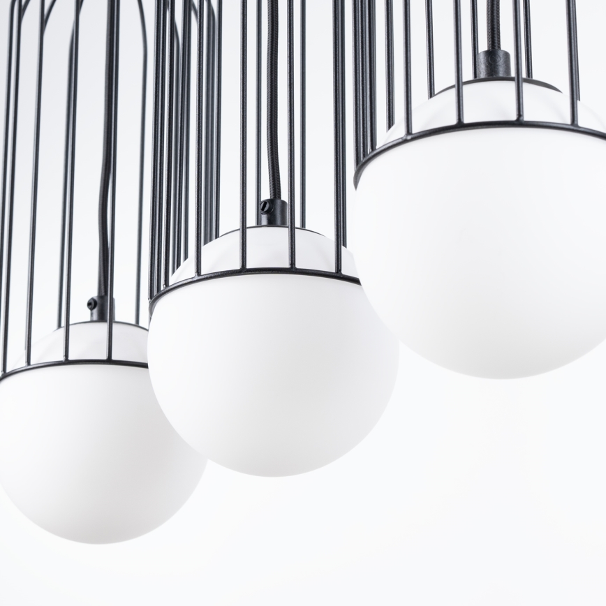 Luster na sajli BRINA 3xG9/8W/230V crna
