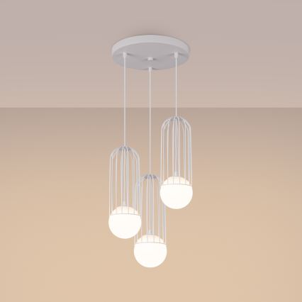 Luster na sajli BRINA 3xG9/8W/230V bijela