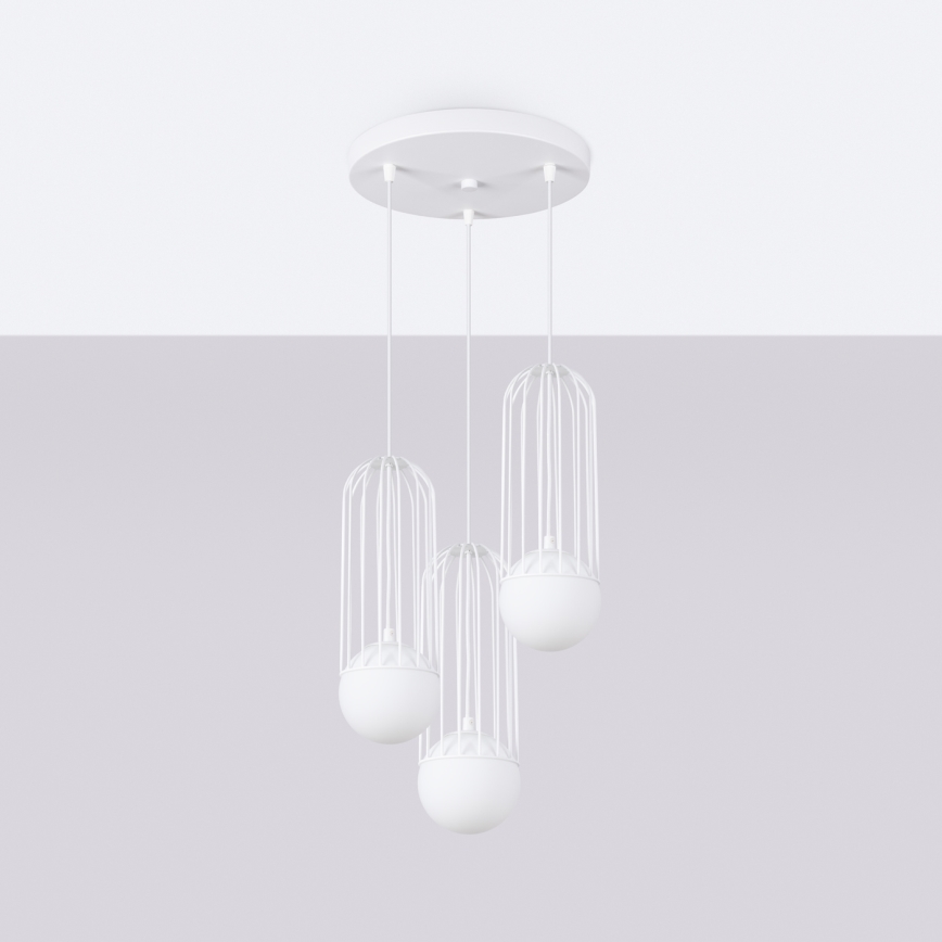 Luster na sajli BRINA 3xG9/8W/230V bijela