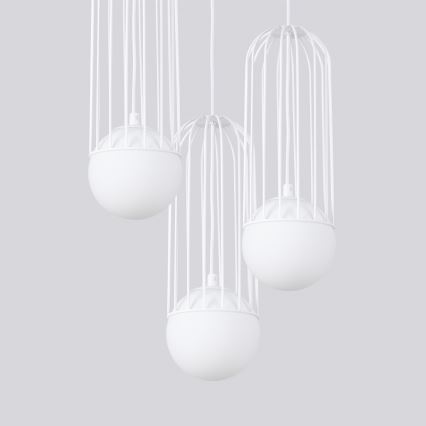 Luster na sajli BRINA 3xG9/8W/230V bijela
