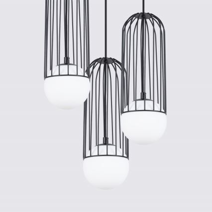 Luster na sajli BRINA 3xG9/8W/230V crna