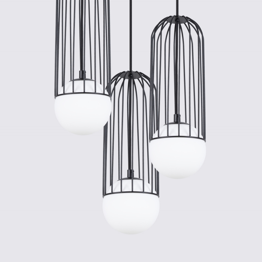 Luster na sajli BRINA 3xG9/8W/230V crna