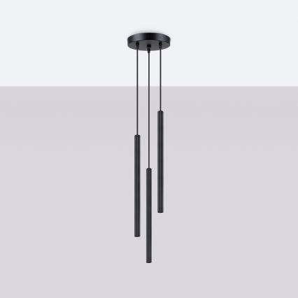 Luster na sajli ARCHE 3xG9/8W/230V crna